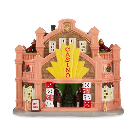 Christmas Village House Light-up Casino, Multi-color7.25", by Holiday Time - Picture 1 of 1